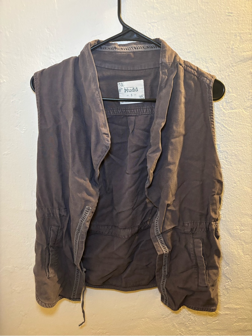 Mudd Women's Gray Sleeveless Utility Vest